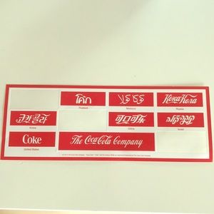 Coca-Cola Stickers FREE WITH PURCHASE